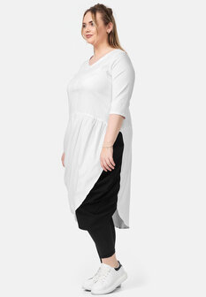 Jurk Mira Kekoo wit/zwart