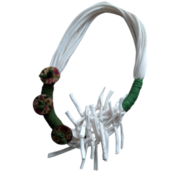Myrjo ketting groen/offwhite