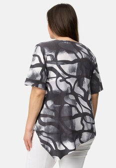 Kekoo blouse/shirt  Nevia grijs print