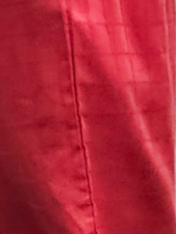 Broek La-Bass, rood, rekbare taille