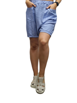 Zomer korte zouavebroek blauw