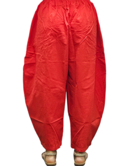 Broek 100% katoen rood