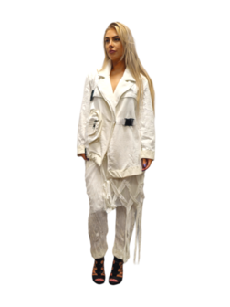 Women woven Jacket White