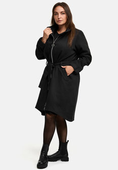 Kekoo Trench coat &#039;Velvet&#039; zwart