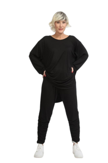 Legging zwart in Viscose-Stretch