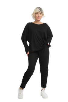 Legging zwart in Viscose-Stretch