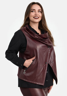 Kekoo vest &#039;Grace&#039; bordeaux 