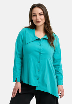 Kekoo Blouse Celine Turkish blauw