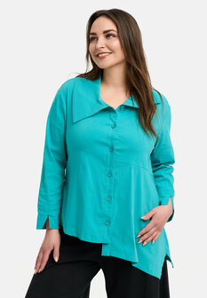 Kekoo Blouse Celine Turkish blauw