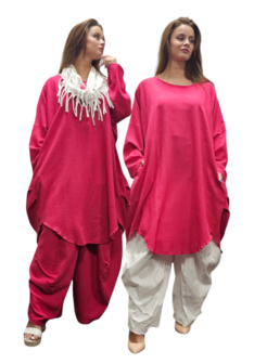 Jurk-tuniek-Malina-fuchsia