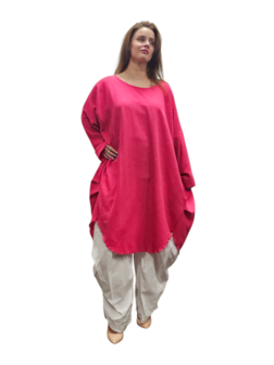 Jurk-tuniek-Malina-fuchsia