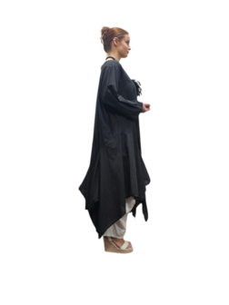 Jurk- lange tuniek zwart 100% cotton