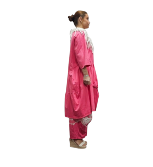 Ballontuniek patchwork roze