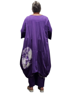 Ballonjurk batikprint paars