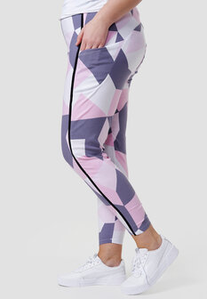  Legging roze/wit/grijs legging zakken, Kekoo