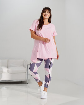  Legging roze/wit/grijs legging zakken, Kekoo