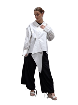 Broek-zwart-asymmetrische zoom
