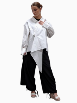 Broek-zwart-asymmetrische zoom
