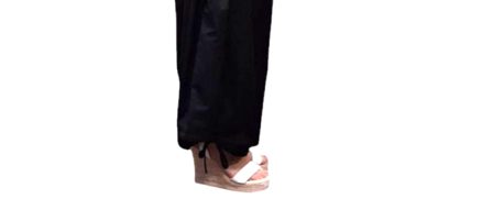 Broek-zwart-asymmetrische zoom