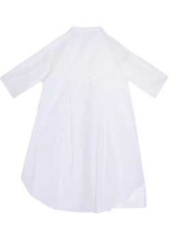 Blouse-wit-met gedeeltelijke plooi inzet