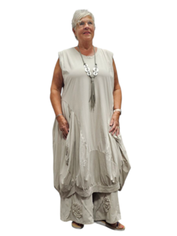 Ballonjurk tricot zand