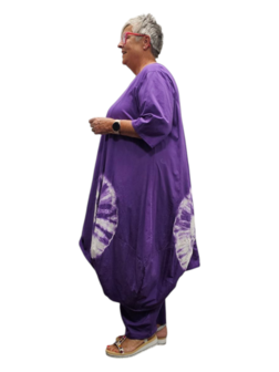 Ballonjurk batikprint paars