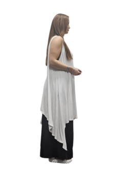 Tuniek asymmetrisch wit