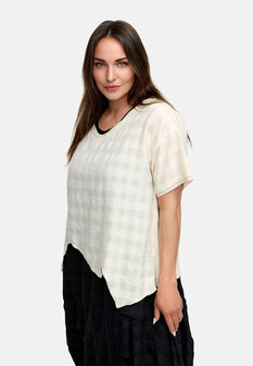 Kekoo shirt &#039;Vento&#039; creme