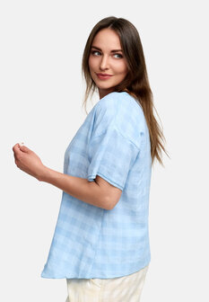 Kekoo shirt &#039;Vento&#039; lichtblauw