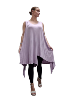 Tuniek poederroze asymmetrisch