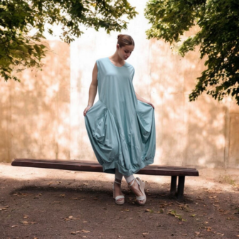 Ballonjurk tricot mint