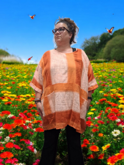 Tuniek La Bass oranje/wit