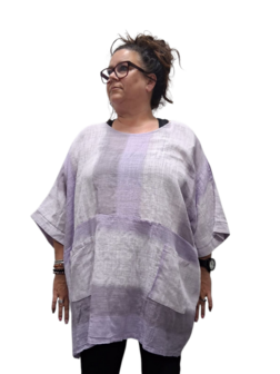 Tuniek La Bass lila/wit