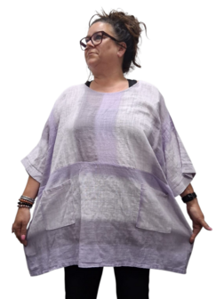 Tuniek La Bass lila/wit
