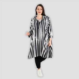 Zomerblouse Aline  in lichte popeline kwaliteit