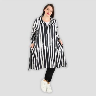 Zomerblouse Aline  in lichte popeline kwaliteit