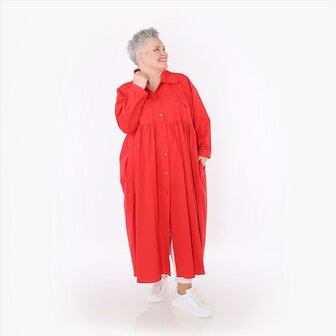 Zomerjas Celestia  in A-vorm van fijne poplinkwaliteit rood