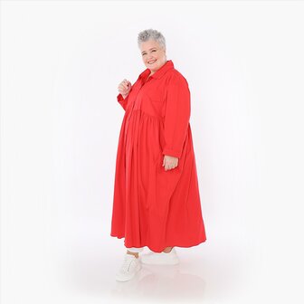 Zomerjas Celestia  in A-vorm van fijne poplinkwaliteit rood