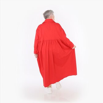 Zomerjas Celestia  in A-vorm van fijne poplinkwaliteit rood
