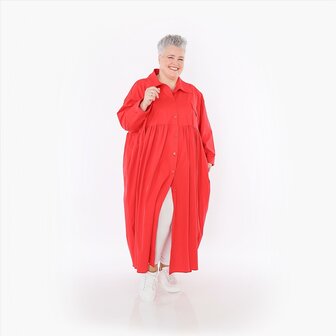 Zomerjas Celestia  in A-vorm van fijne poplinkwaliteit rood