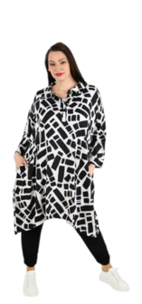 Zomerblouse Blicks in lichte popeline kwaliteit