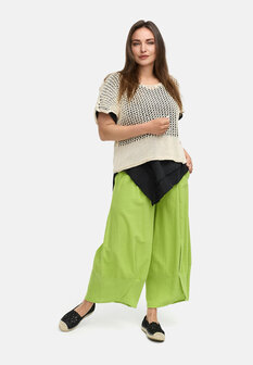 Kekoo broek &#039;Lino&#039;- appelgroen