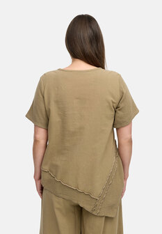 Kekoo -Lino-Tuniek-Taupe-khaki