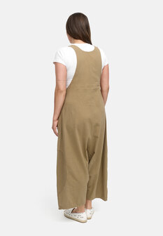 Kekoo tuinbroek &#039;Lino&#039;- Taupe-khaki
