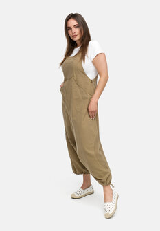 Kekoo tuinbroek &#039;Lino&#039;- Taupe-khaki