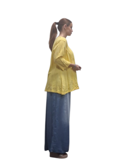 Shirt-geel-A-lijn-100-cotton