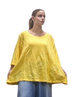 Shirt-geel-A-lijn-100-cotton
