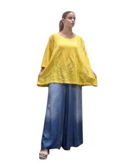Shirt-geel-A-lijn-100-cotton