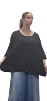 Shirt-zwart-A-lijn-100%-cotton