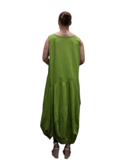 Tricot ballonjurk lime groen